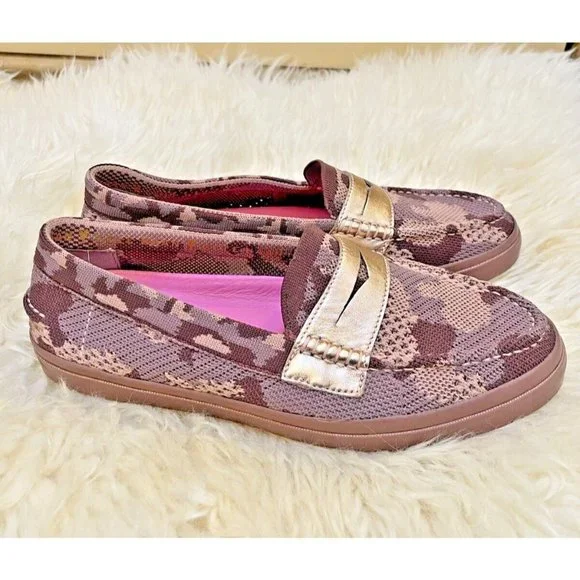 COLE HAAN GRAND OS PINCH MAIN CLASSIC PENNY LOAFER PURPLE CAMO SIZE 10 - Picture 3 of 6